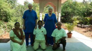 Me with Nayaswami Jyotish ji & Nayaswami Devi ji and my parents.